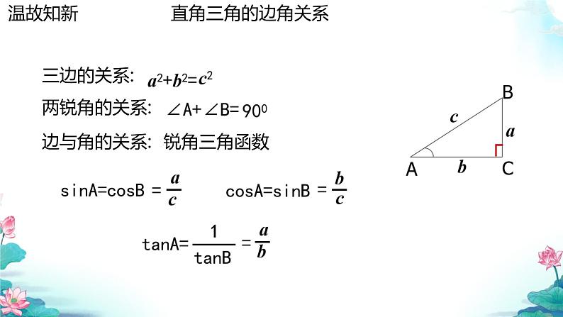 1.3. 三角函数的计算 课件 北师大版九年级数学下册第3页