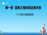 1.6  利用三角函数测高  课件北师大版九年级数学下册
