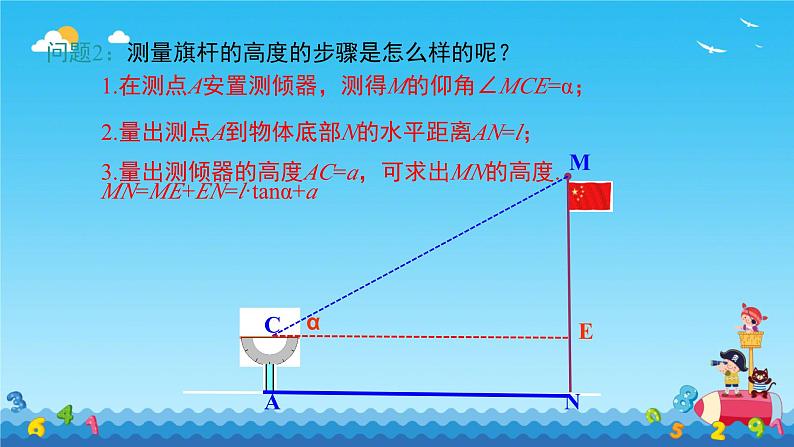 1.6  利用三角函数测高  课件北师大版九年级数学下册第7页