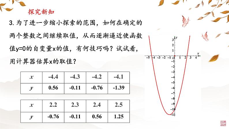 2.5.2 二次函数与一元二次方程（第二课时）  课件 北师大版九年级数学下册第5页