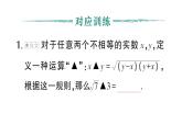 初中數(shù)學新湘教版七年級下冊2.3專題4 實數(shù)中的新定義問題作業(yè)課件2025春