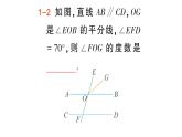 初中數(shù)學(xué)新湘教版七年級(jí)下冊(cè)4.3 平行線的性質(zhì)作業(yè)課件2025春