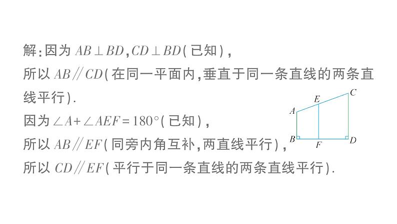 初中数学新湘教版七年级下册4.5第1课时 垂线的概念作业课件2025春第7页