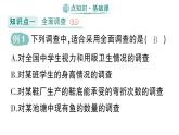 初中數(shù)學(xué)新湘教版七年級下冊6.1 抽樣調(diào)查作業(yè)課件2025春