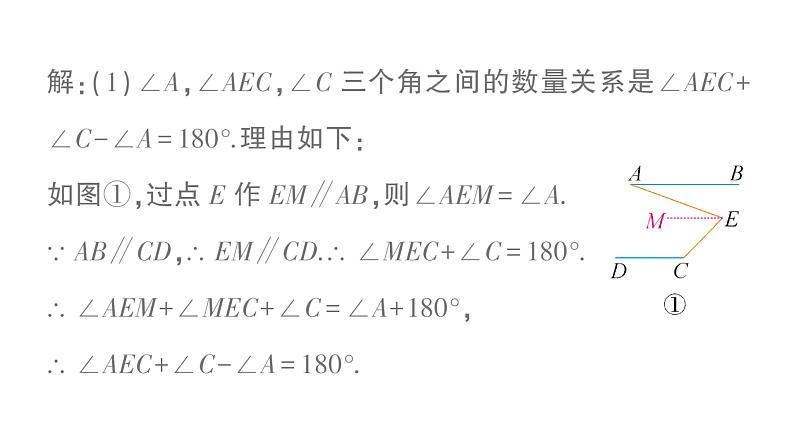 初中数学新湘教版七年级下册第6章期末重难点专题 平行线中的角度探究作业课件2025春第3页