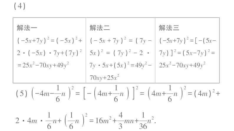 初中数学新湘教版七年级下册1.2.2 完全平方公式作业课件2025春第4页