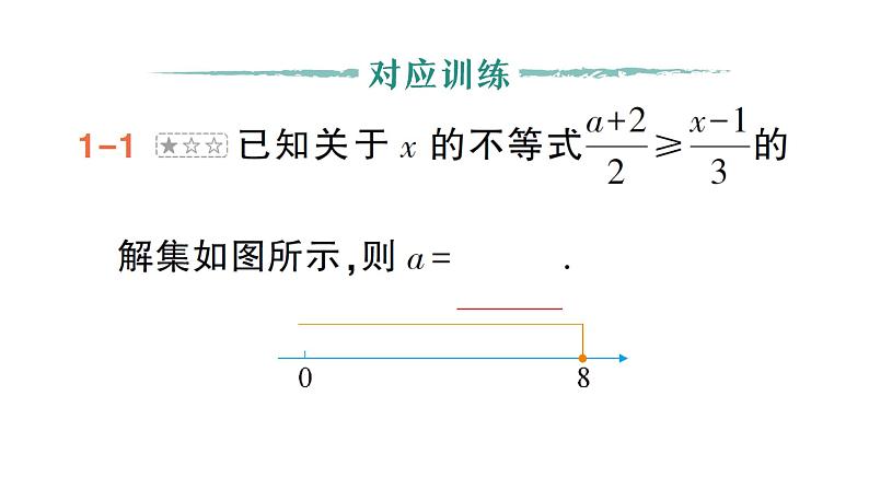 初中数学新湘教版七年级下册第3章专题5 利用一元一次不等式（组）的解集求字母的值（取值范围）作业课件2025春第4页