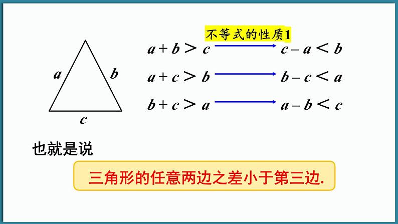 华东师大版(2024)数学七年级下册--8.1.3 三角形的三边关系 （课件）第8页