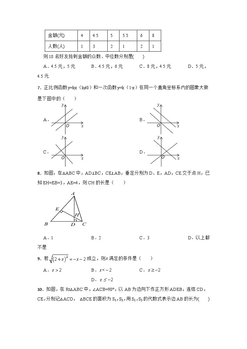 人教版数学八年级下册期末综合检测卷  (3)第2页