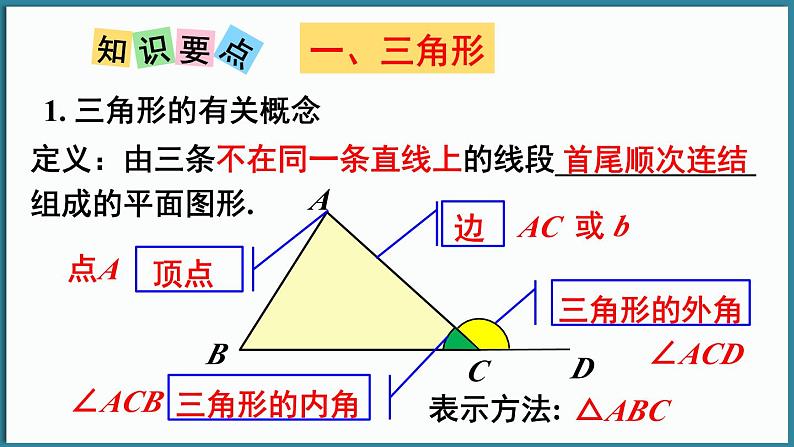 华东师大版(2024)数学七年级下册--第8章 三角形 章末复习 （课件）第3页