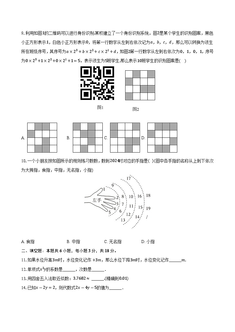 广东省广州市越秀区2024-2025学年七年级（上）期末数学试卷第2页