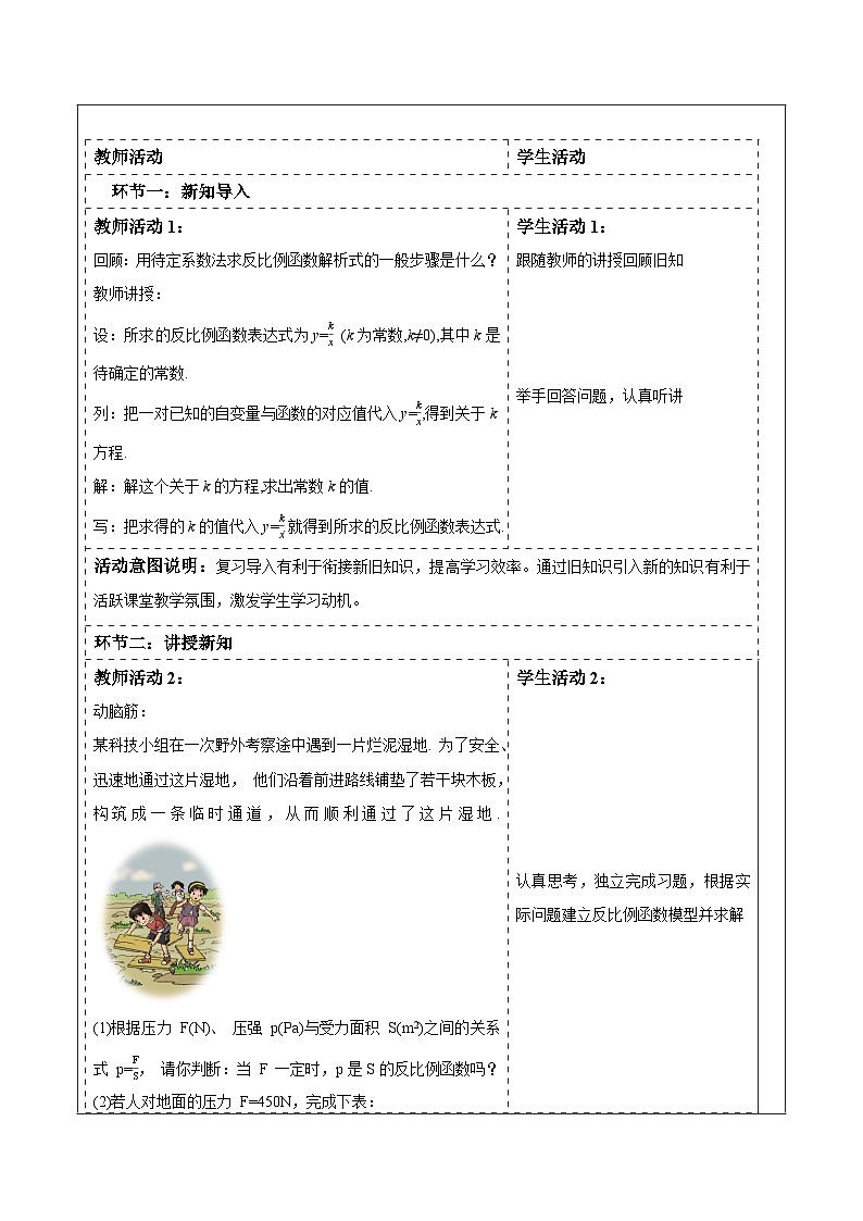 1.3反比例函数的应用第2页