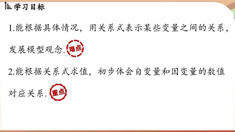 6.3 用关系式表示变量之间的关系（课件）2024—2025学年北师大版（2024）数学七年级下册第2页