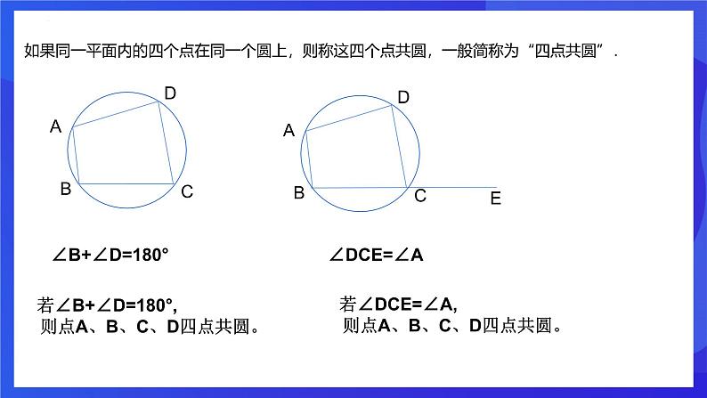 浙教版数学九年级上册第三章《圆的基本性质章末复习----对角互补,四点共圆》 课件第5页