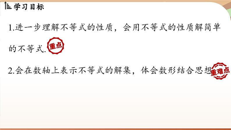 人教版数学（2024）七年级下册 11.1.2 不等式的性质课时2（课件）第3页