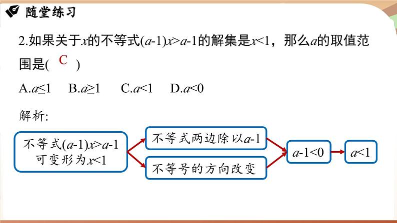 人教版数学（2024）七年级下册 第十一章 不等式与不等式组 章末小结课（课件）第7页