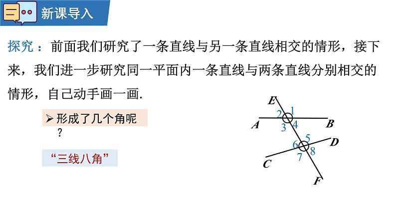 7.1.3两条直线被第三条直线所截课件  2024-2025学年人教版数学七年级下册第4页