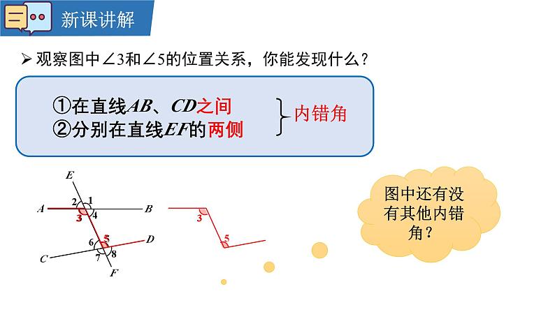 7.1.3两条直线被第三条直线所截课件  2024-2025学年人教版数学七年级下册第8页