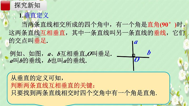 7.1.2  两条直线垂直  课件人教2024版七年级数学下册第6页