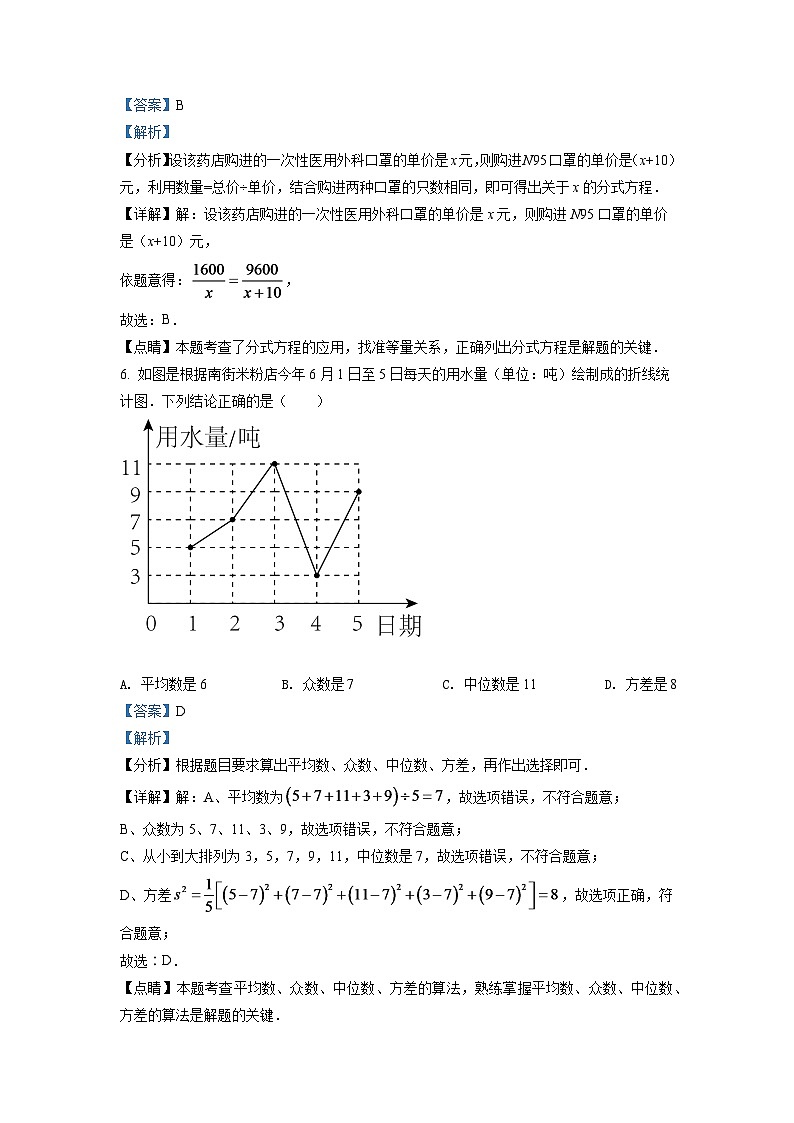 2024年四川省广元市中考数学模拟试卷（解析版）第3页