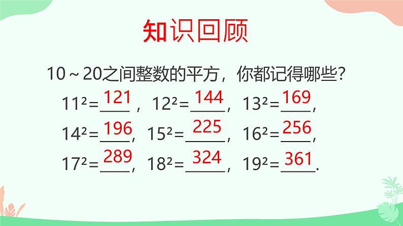 8.1  平方根与算数平方根 课件人教版七年级数学下册第2页