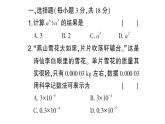 初中数学新北师大版七年级下册第一章 整式的乘除（一）（1.1）作业课件2025春