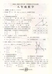 河南省平顶山市宝丰县2024-2025学年八年级上学期1月期末数学试题