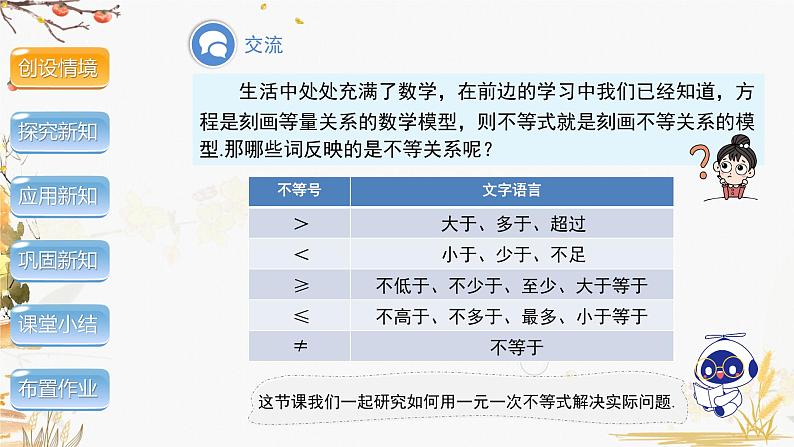 泸科2024数学七年级数学下册 第7章 7.2 一元一次不等式  第3课时 PPT课件第5页