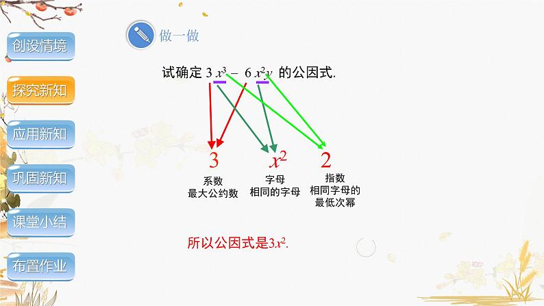 泸科2024数学七年级数学下册 第8章 8.4　因式分解 第1课时 PPT课件第8页