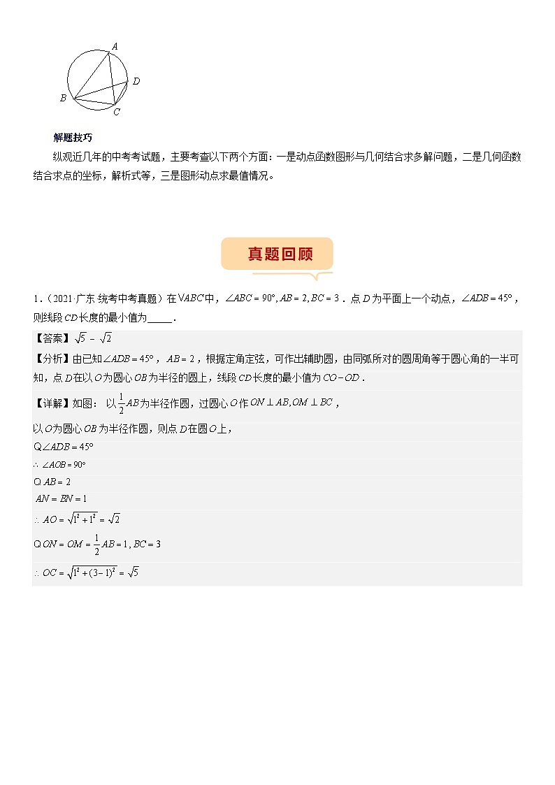（广东专用）中考数学三轮考前冲刺押题练习第15题 最值 四边形 规律（解析版）第2页
