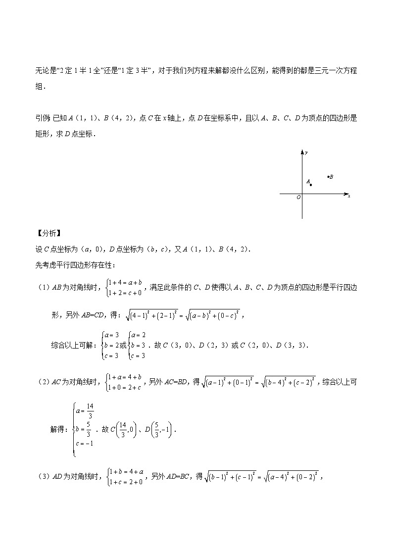 中考数学二轮复习二次函数重难点练习专题15 二次函数与矩形存在性问题（原卷版）第3页