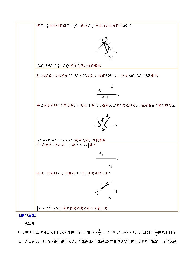 中考数学二轮培优重难点突破讲练专题36 一次函数中的将军饮马问题(原卷版)第2页