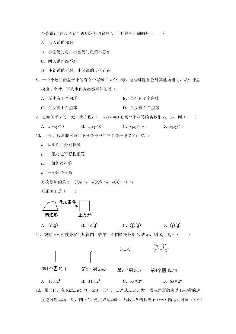 2024年广西玉林市中考数学模拟试题试卷解析版第2页