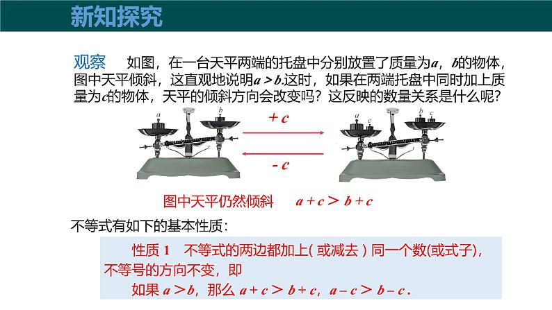 【核心素养】沪科版数学七年级下册 7.1 不等式及其基本性质（第2课时 不等式的基本性质） 同步课件第5页