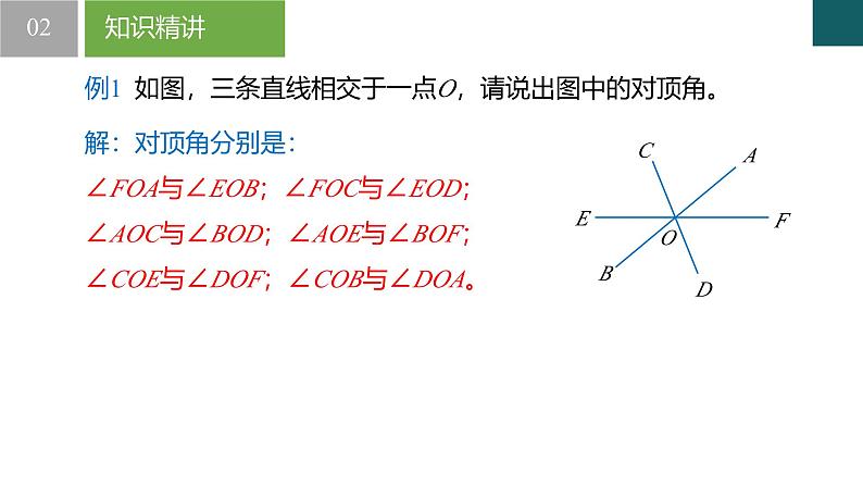 【核心素养】浙教版数学七年级下册 1.1 直线的相交-第1课时 同步课件第7页