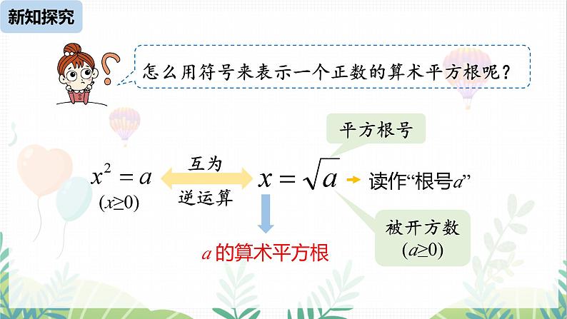 人教版2024数学七年级下册 第8章 8.1平方根课时1 PPT课件第7页