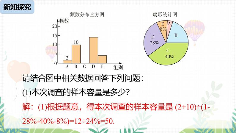 人教版2024数学七年级下册 第12章 12.2直方图课时2 PPT课件第6页