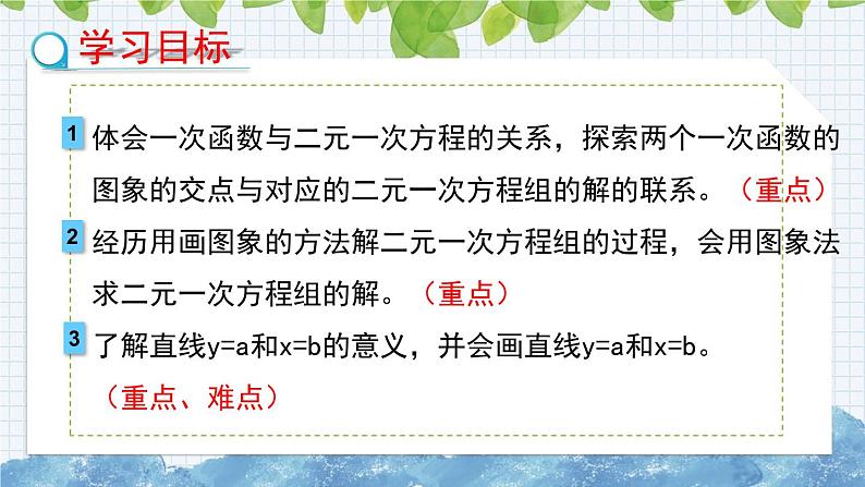 10.4一次函数与二元一次方程 课件 2024-2025学年青岛版八年级数学下册第2页