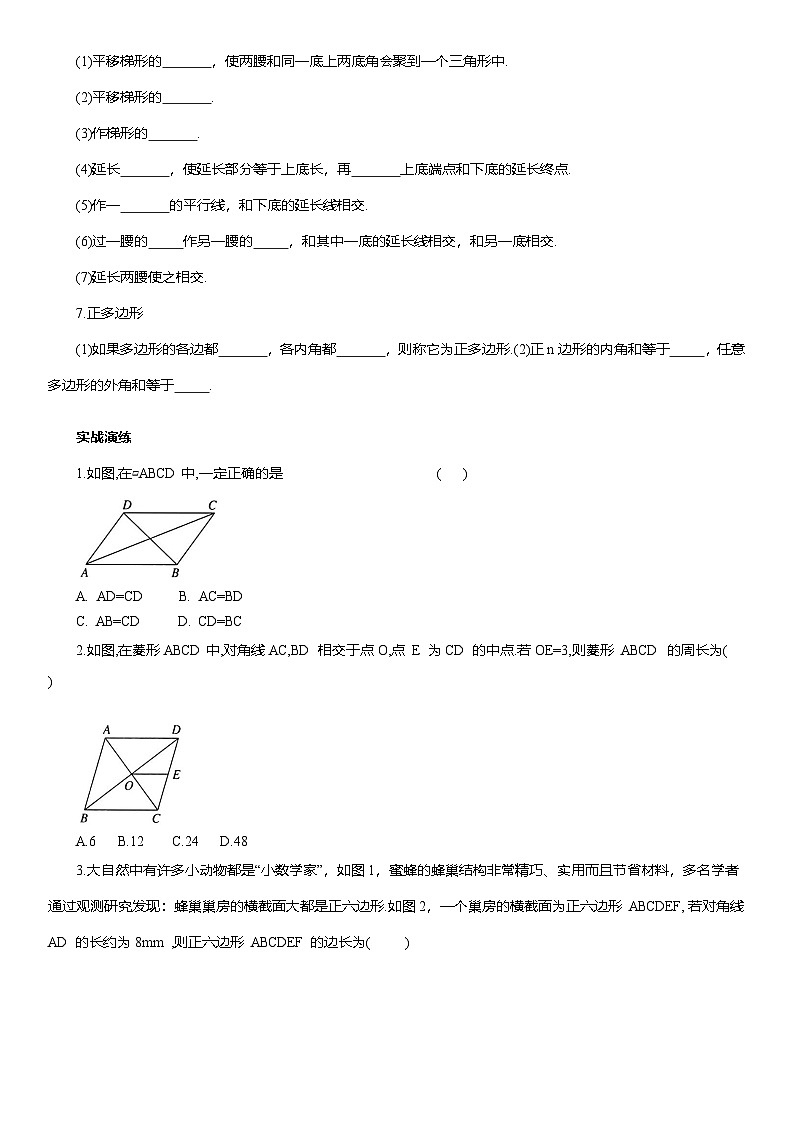 专题11 四边形与正多边形--2025年中考数学一轮复习知识点梳理及专项练习（含解析）第2页