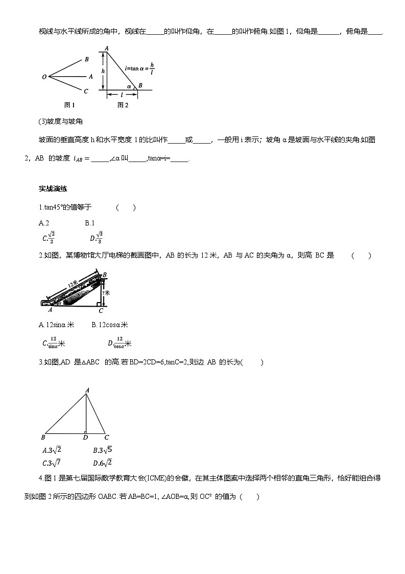 专题14 解直角三角形--2025年中考数学一轮复习知识点梳理及专项练习（含解析）第2页
