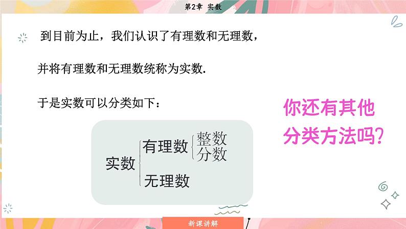 湘教版2024数学七年级下册 2.3.1 认识实数 PPT课件第7页