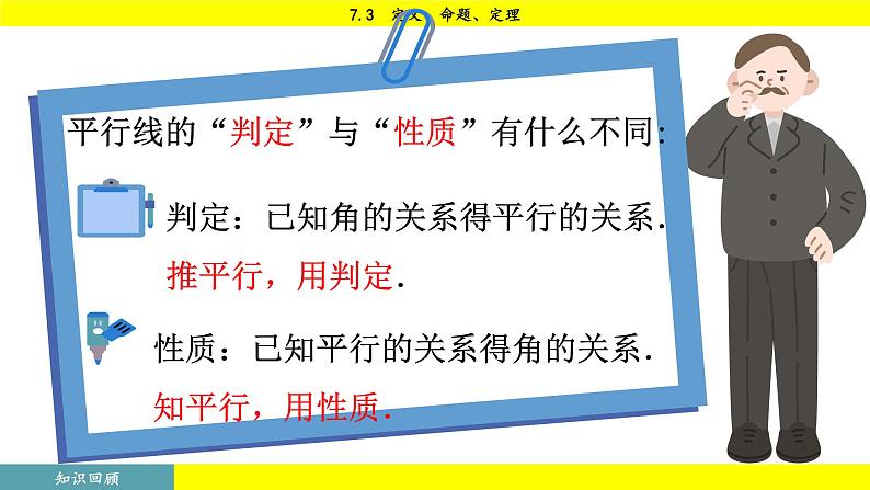 人教版2024数学七年级下册 7.3 定义、命题、定理 PPT课件第7页