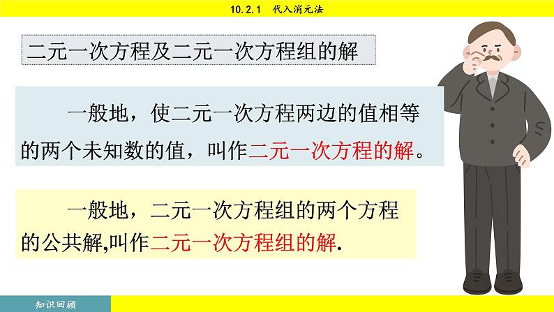 人教版2024数学七年级下册 10.2.1 代入消元法 PPT课件第7页
