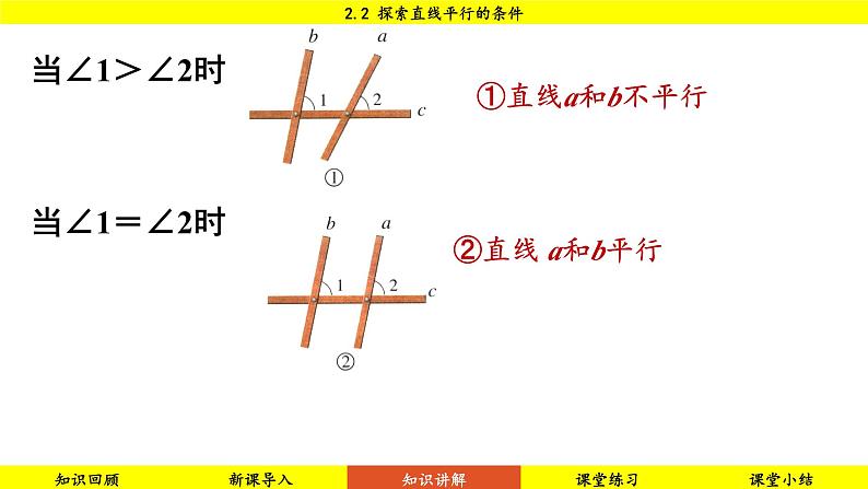 北师大版2024数学七年级下册 2.2 探索直线平行的条件 PPT课件第8页