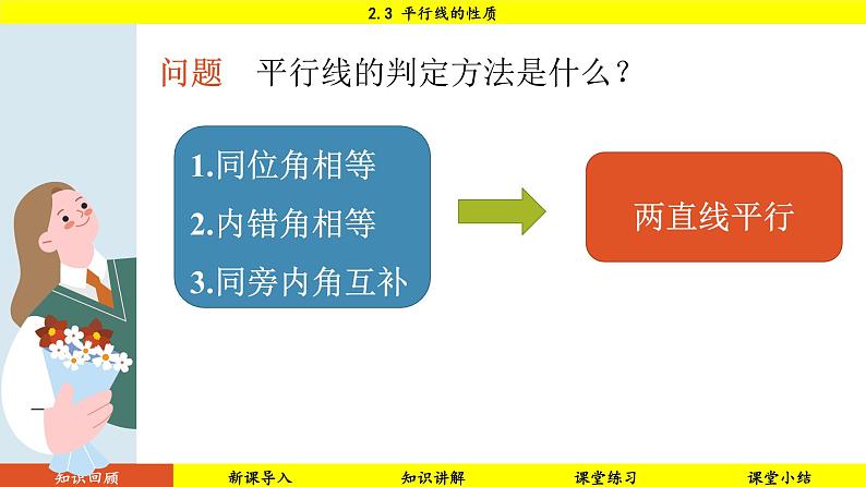 北师大版2024数学七年级下册 2.3 平行线的性质 PPT课件第5页