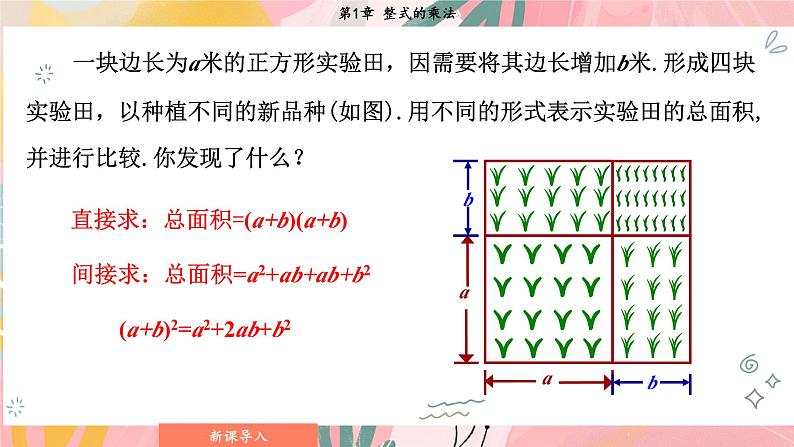 湘教版2024数学七年级下册 1.2.2 第1课时 完全平方公式 PPT课件第6页