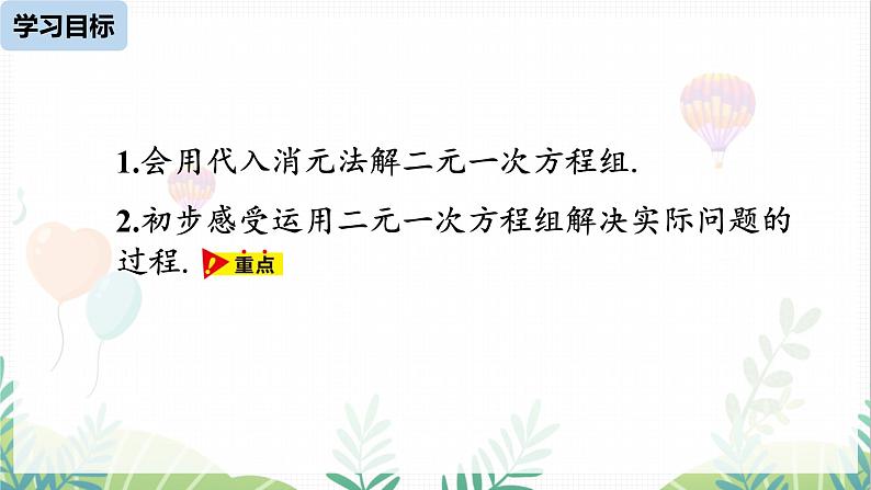 人教版2024数学七年级下册 第10章 10.2消元——解二元一次方程组课时2 PPT课件第4页