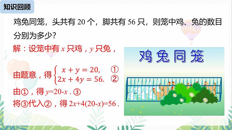 人教版2024数学七年级下册 第10章 10.2消元——解二元一次方程组课时3 PPT课件第2页