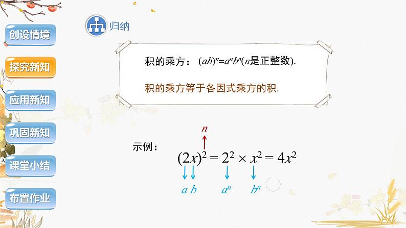 泸科版2024数学七年级数学下册 第8章 8.1.2　幂的乘方与积的乘方第2课时 PPT课件第8页