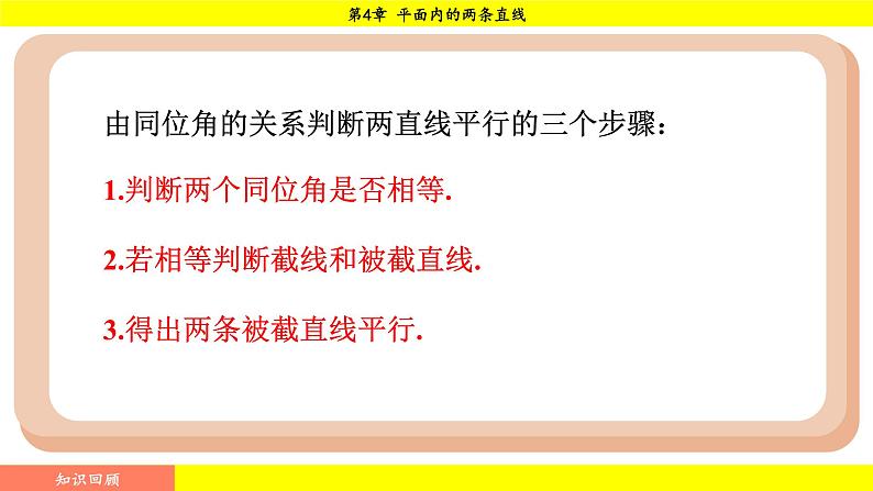 湘教版（2024）数学七年级下册 4.4.2 平行线的判定方法2，3（课件）第2页